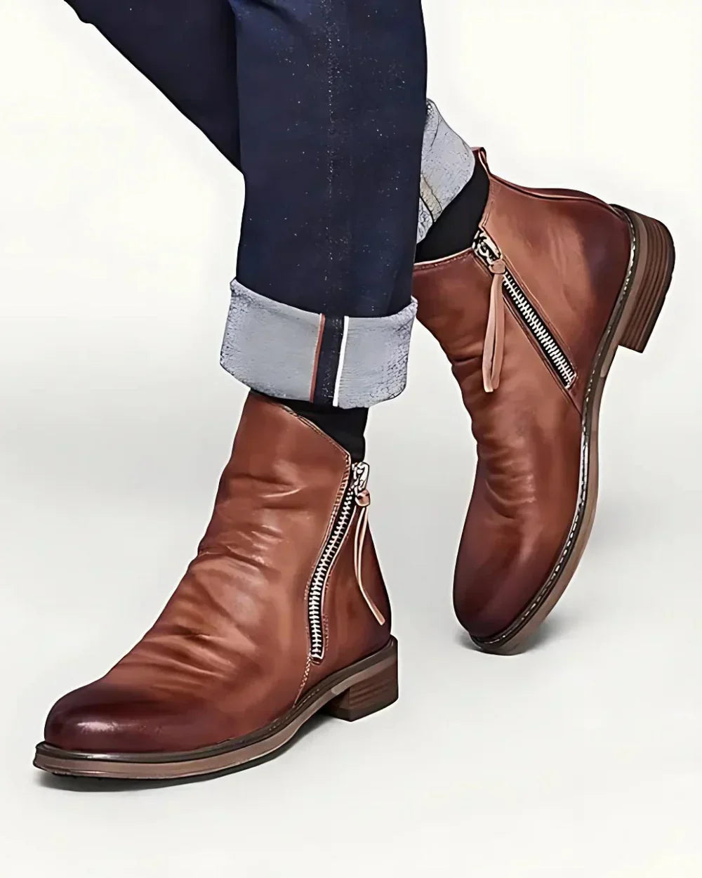 Barnes™ | Luxe Side-Zip Leather Boots