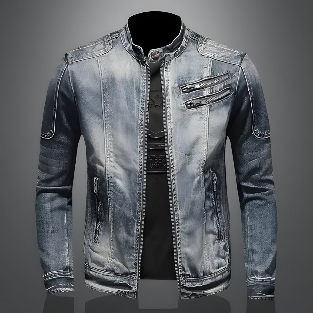 Benjamin™ | Men's Denim Jacket with Zipper