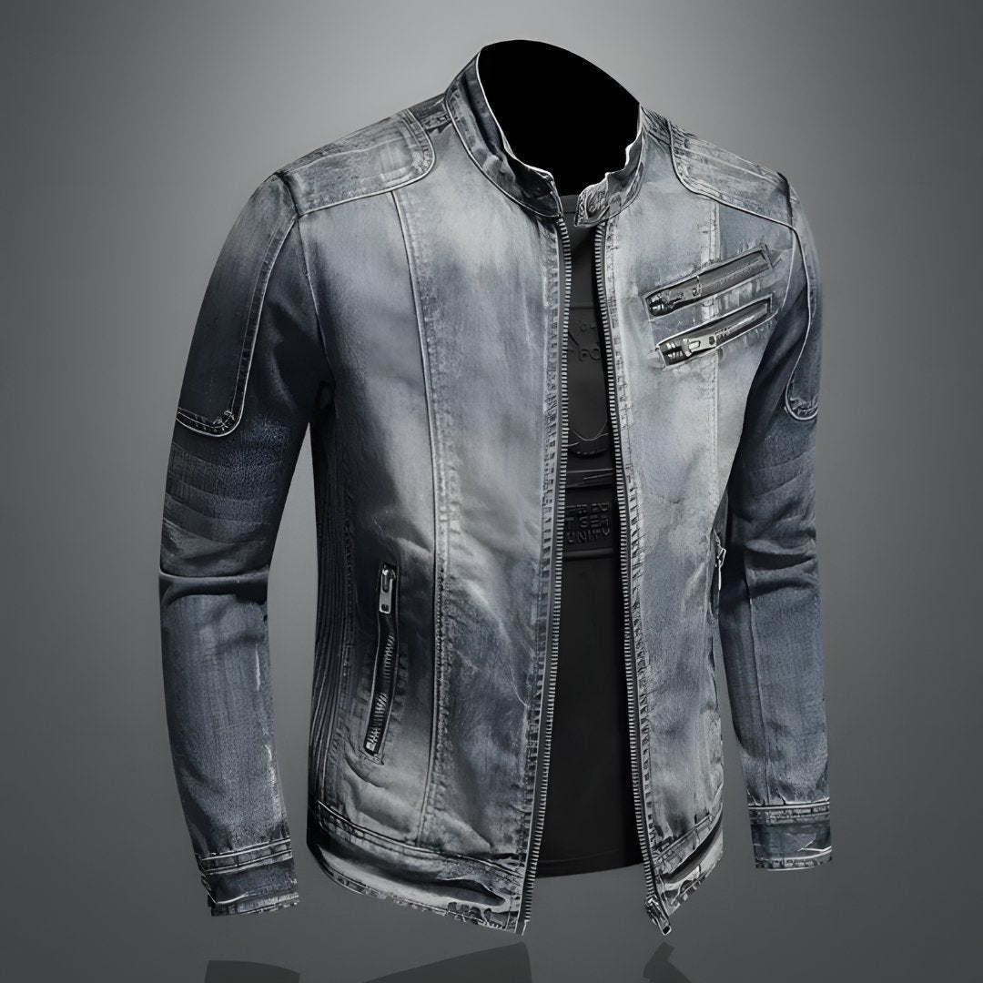 Benjamin™ | Men's Denim Jacket with Zipper