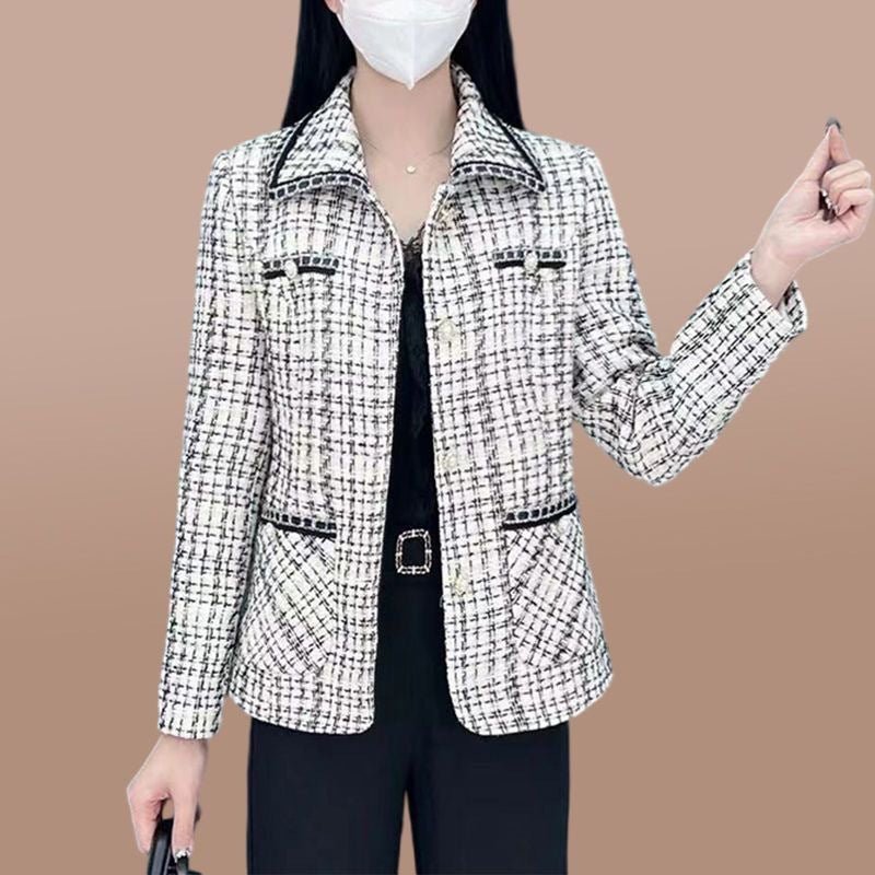 Mimi™ | The Elegant Plaid Statement Jacket