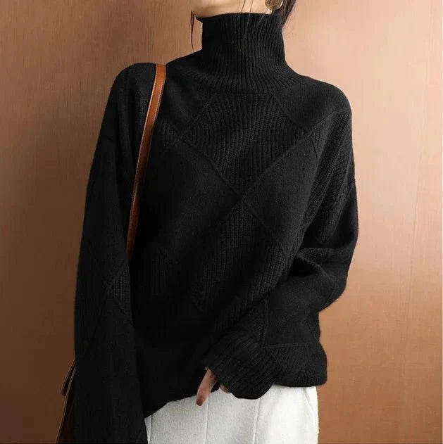 VIOLA | Turtleneck Polo Sweater